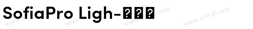 SofiaPro Ligh字体转换